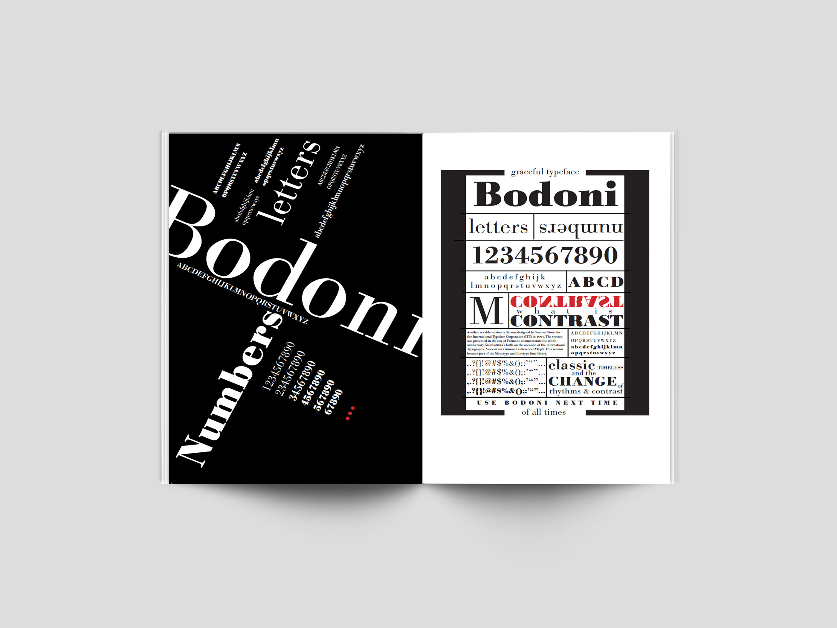 Bodoni Book Mock Up